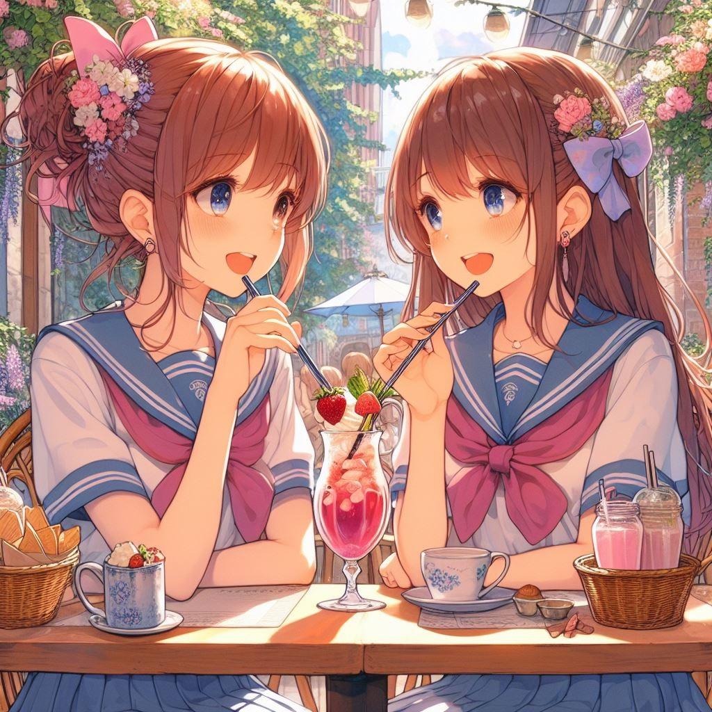 カップルストロー