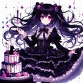 黒髪ツーサイドアップで、黒ゴスロリなうちの子と、ケーキ★その1-2(10枚) 5枚目