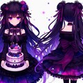 黒髪ツーサイドアップで、黒ゴスロリなうちの子と、ケーキ★その1-2(10枚) 7枚目
