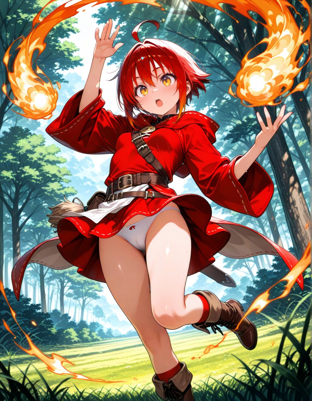 初級の火魔法練習中