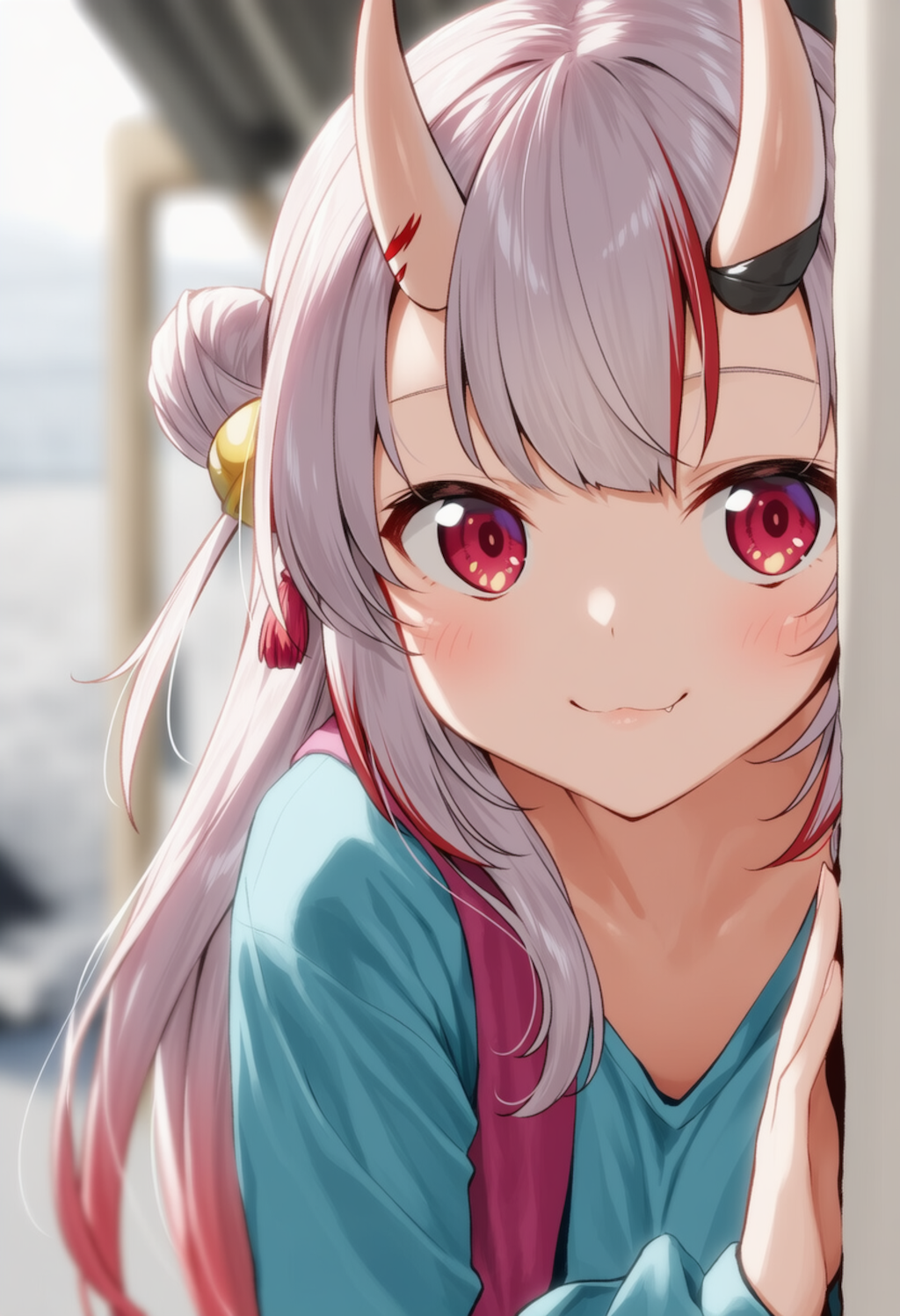 余が物陰からジッと見つめているだけ