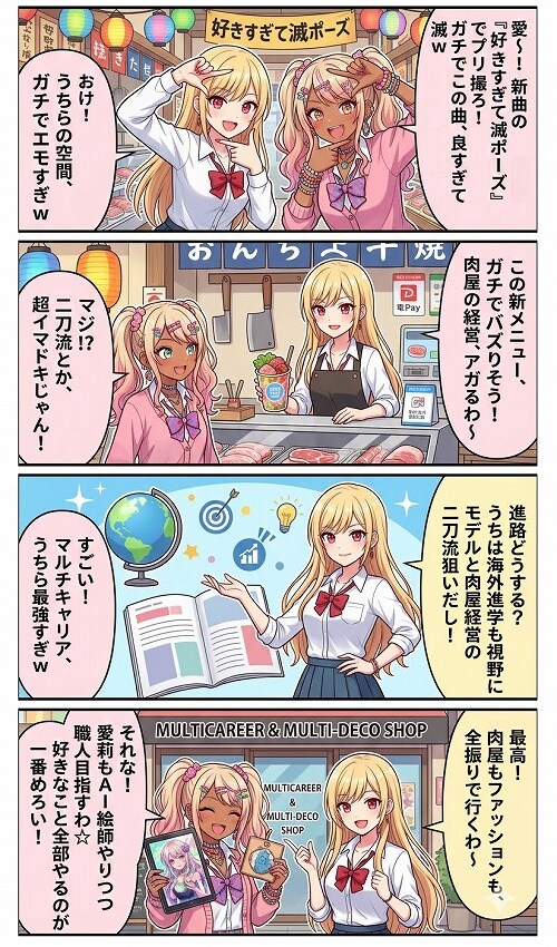 肉屋のギャル店員、トレンドを売る☆