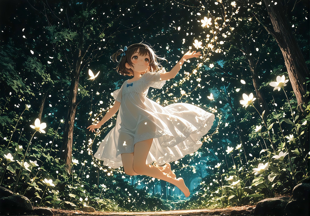 光る蝶を追っていたら、妖精の国だった