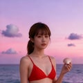 海辺にて 5枚目