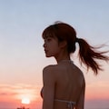 海辺にて 2枚目