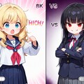 【対決】ちちぷいちゃんvsししょちゃん！【パラレルGPU学園】 3枚目