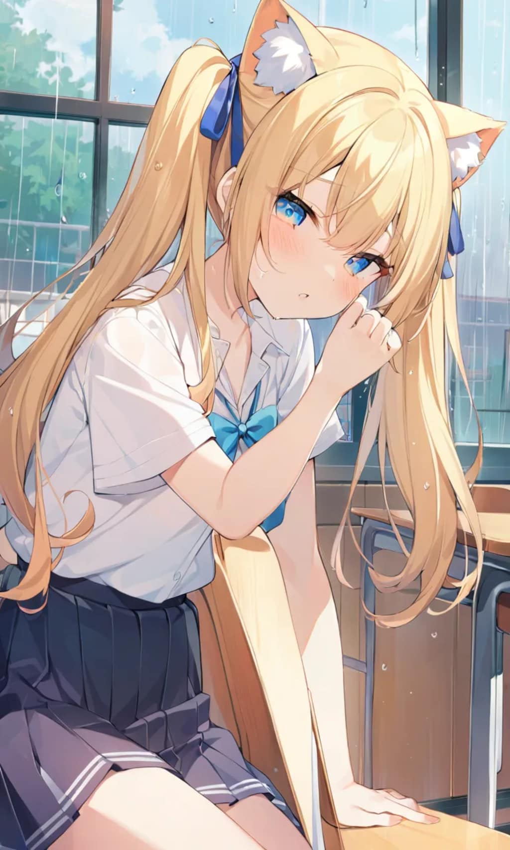 こるり「雨のうっとおしい日がなつかしい」まや「いやどっかも嫌だ」