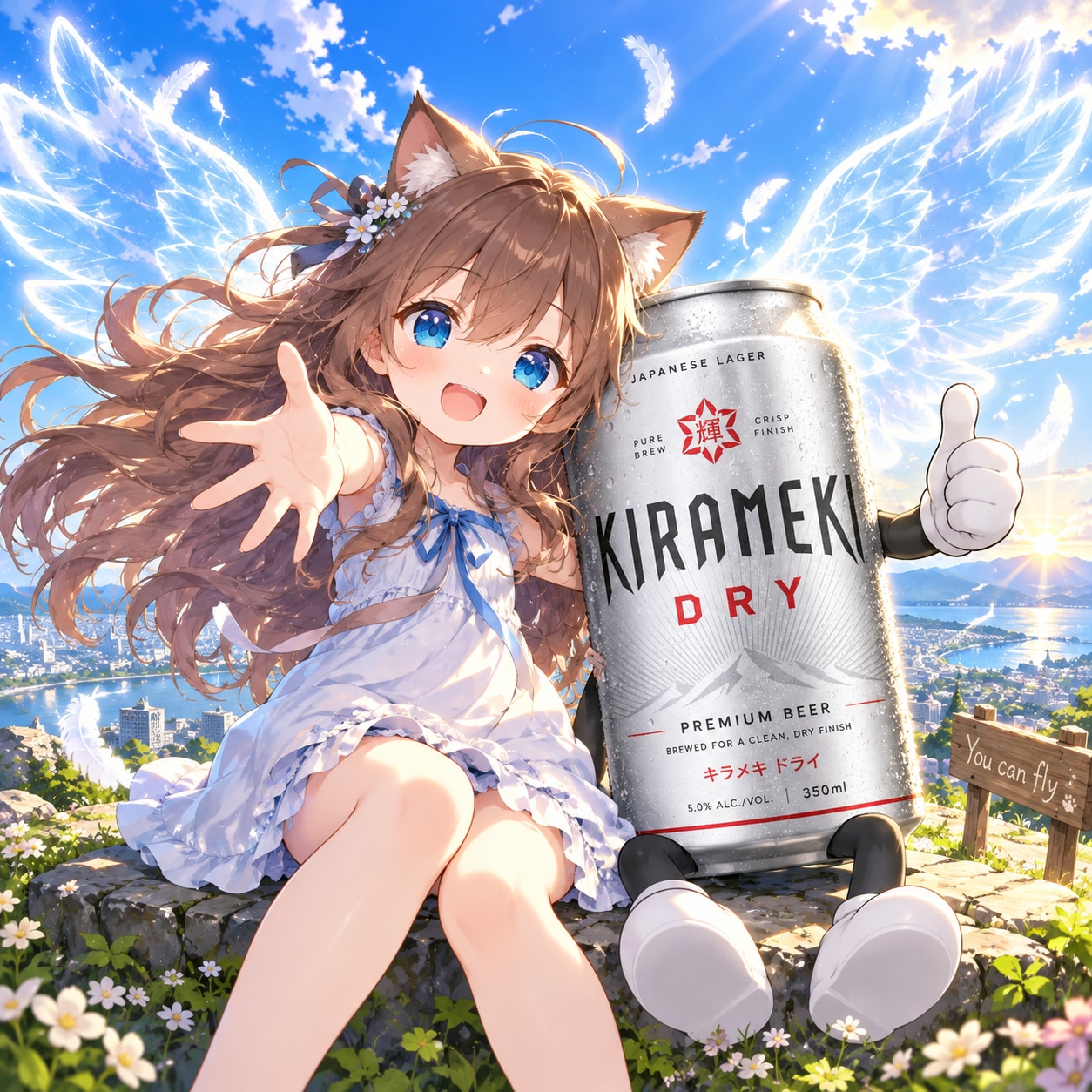 見えない翼と小さな女の子 | の人気AIイラスト・グラビア