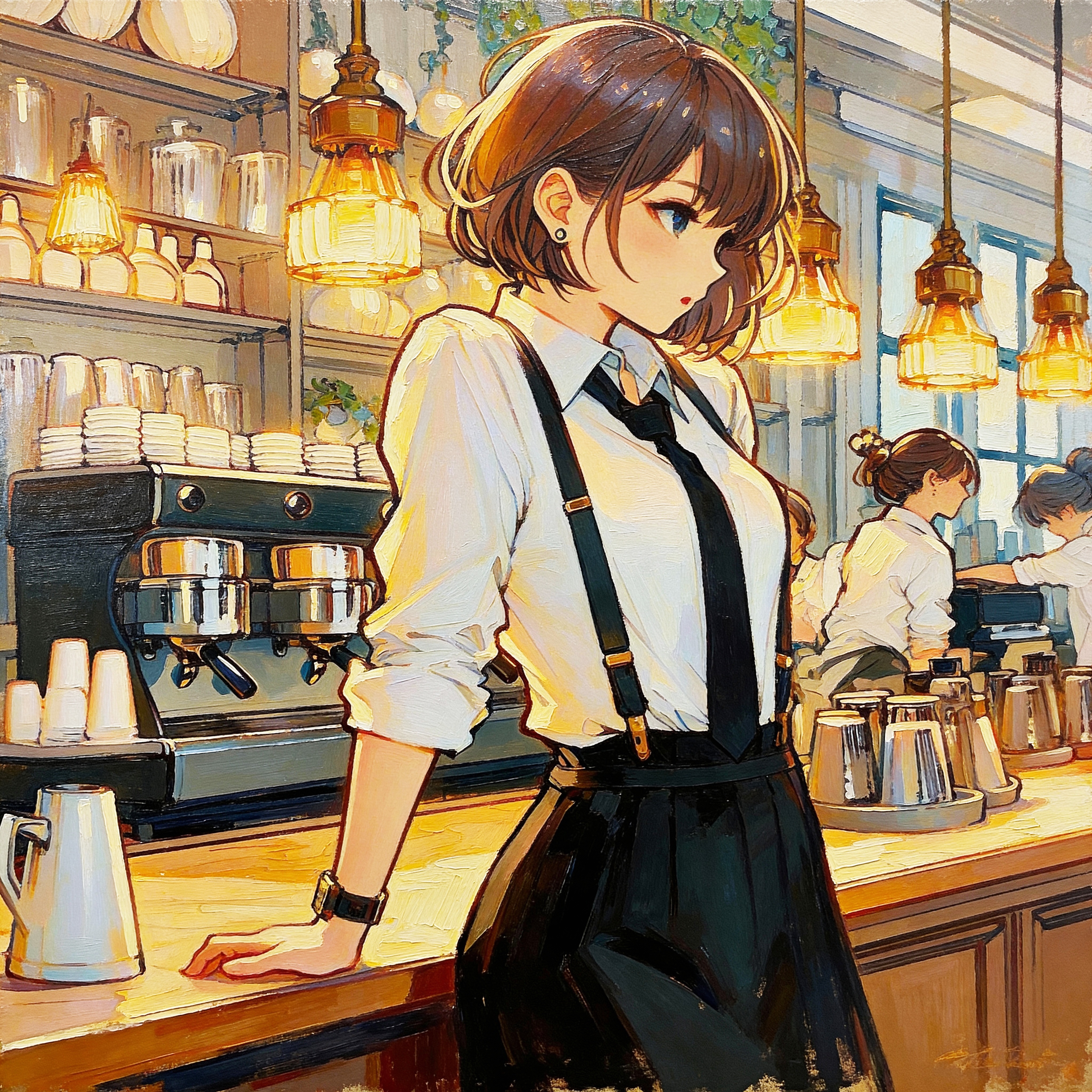 ウェイトレスの少女53 | の人気AIイラスト・グラビア