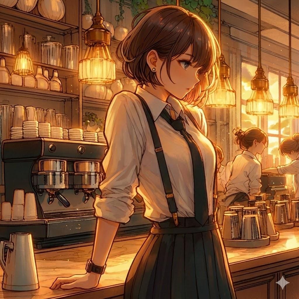 ウェイトレスの少女53