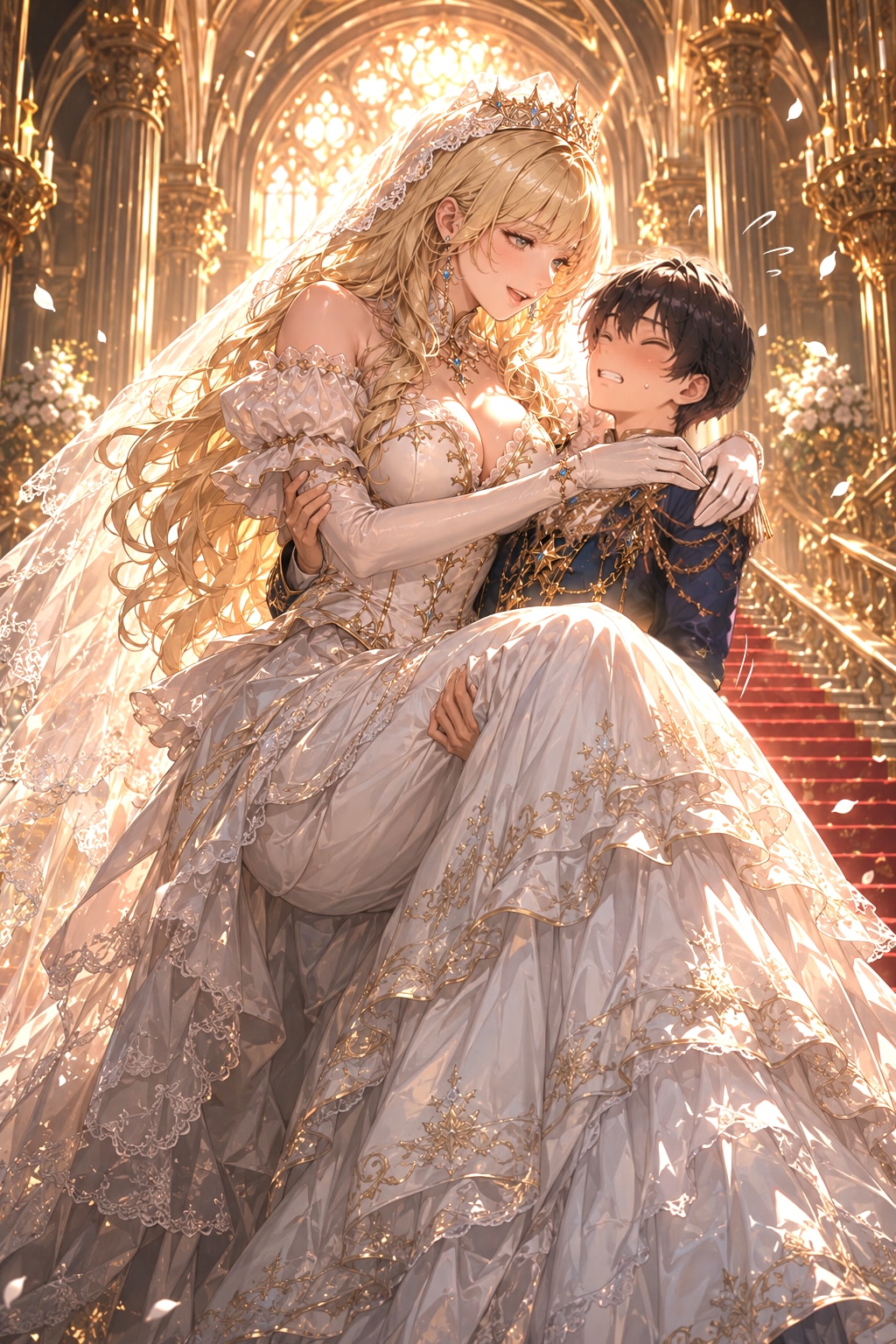 女王様をお姫様抱っこ💕