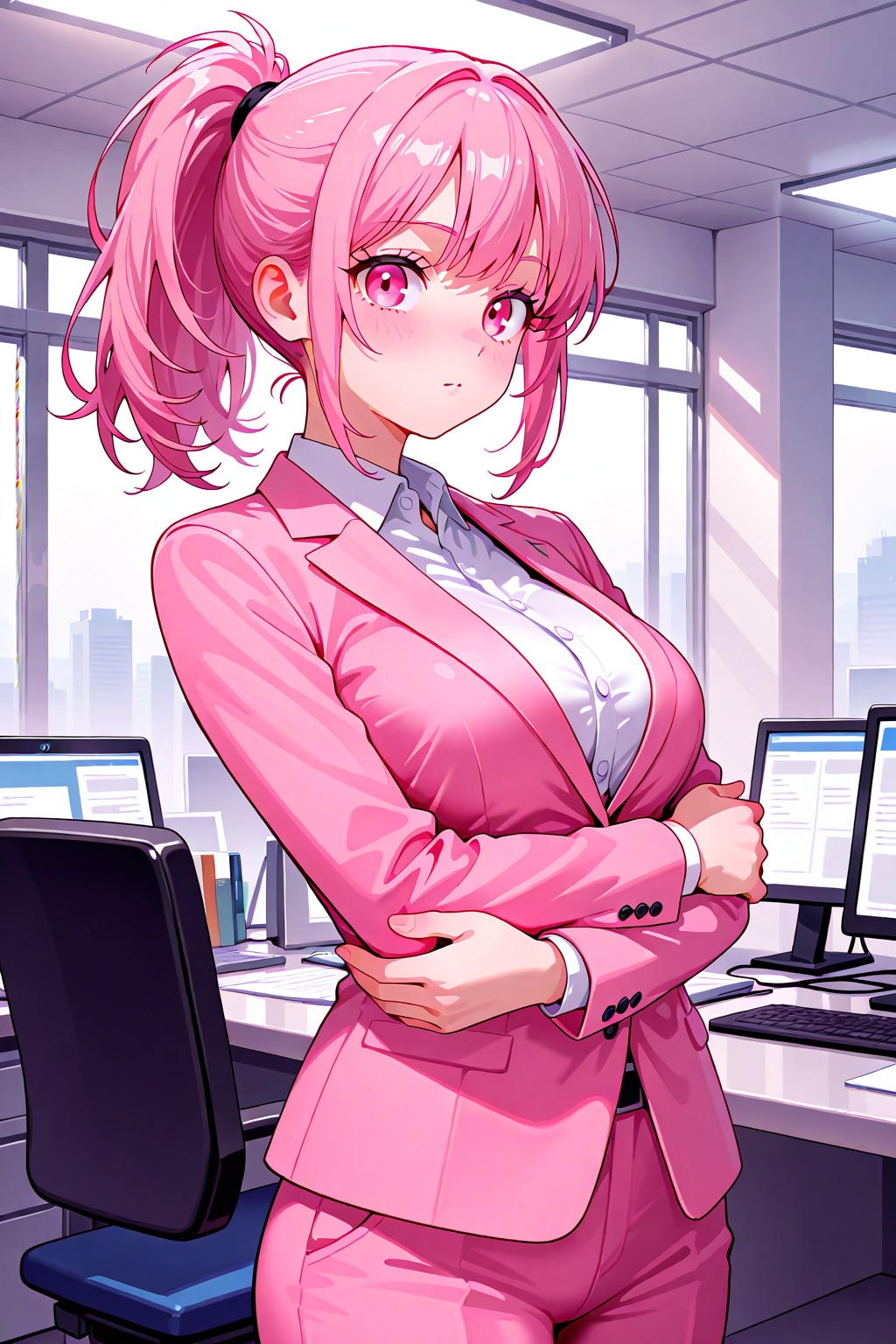 ポニテピンク