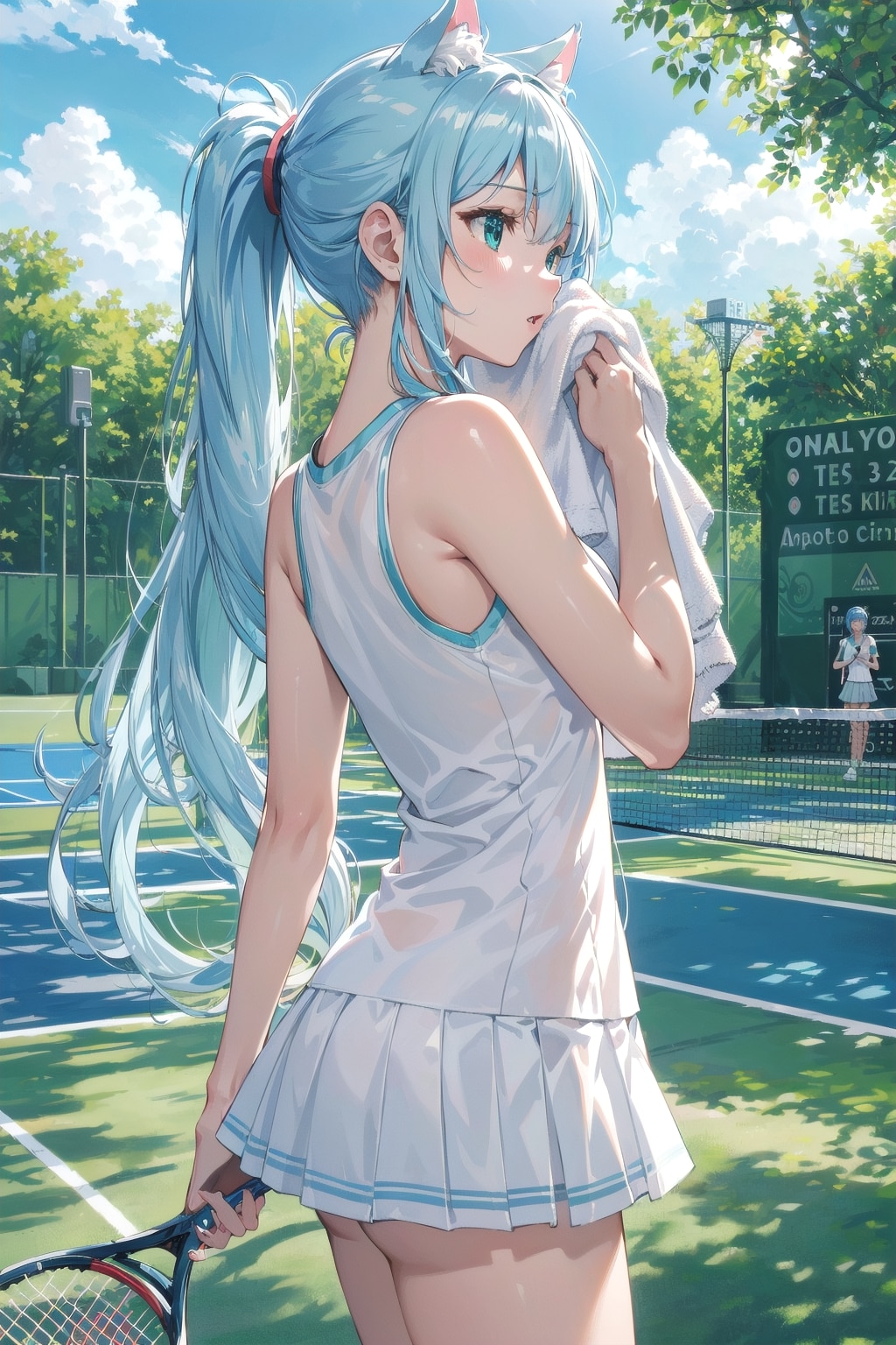 ふぅ💦ちょっと休憩です🐱🎾