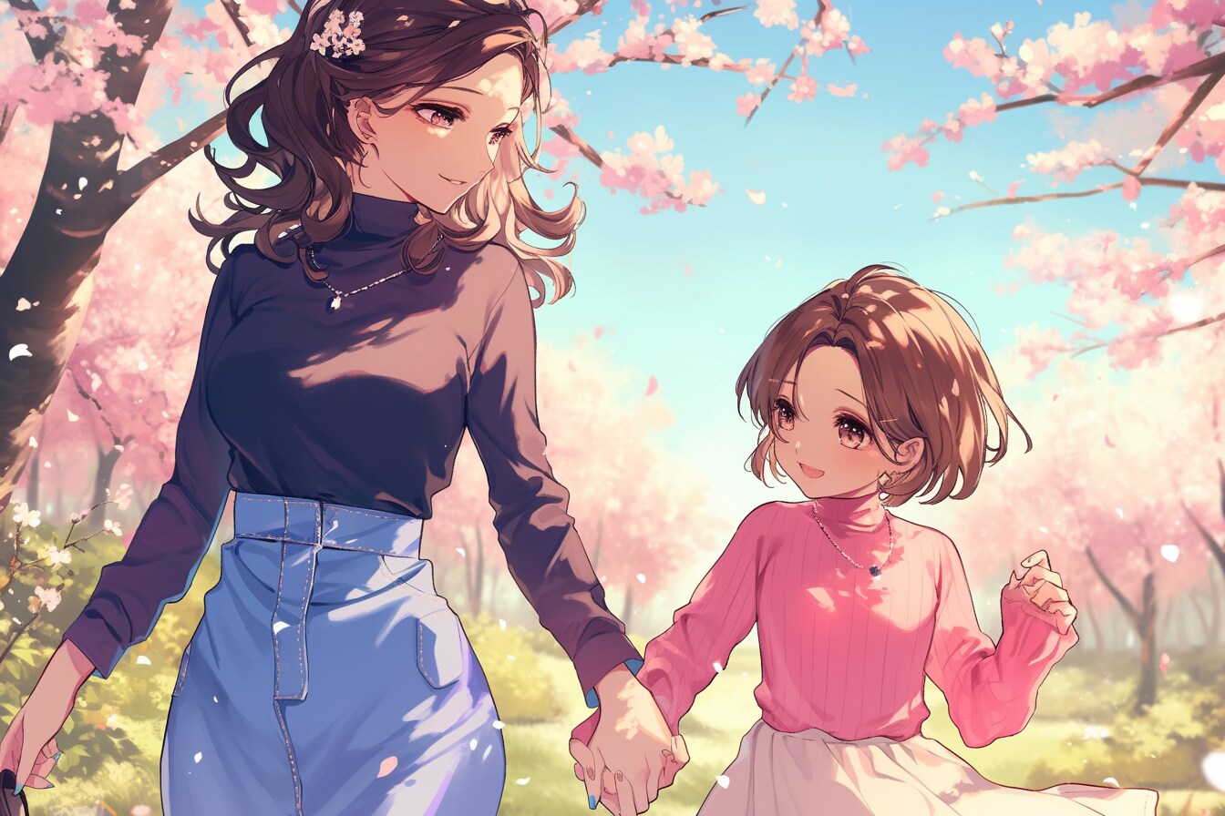 母と娘297 | の人気AIイラスト・グラビア