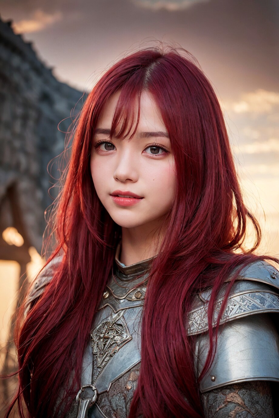 赤い髪のナイト