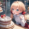 ケーキが食べたくて仕方ない茉莉花ちゃん 4枚目