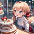 ケーキが食べたくて仕方ない茉莉花ちゃん 2枚目