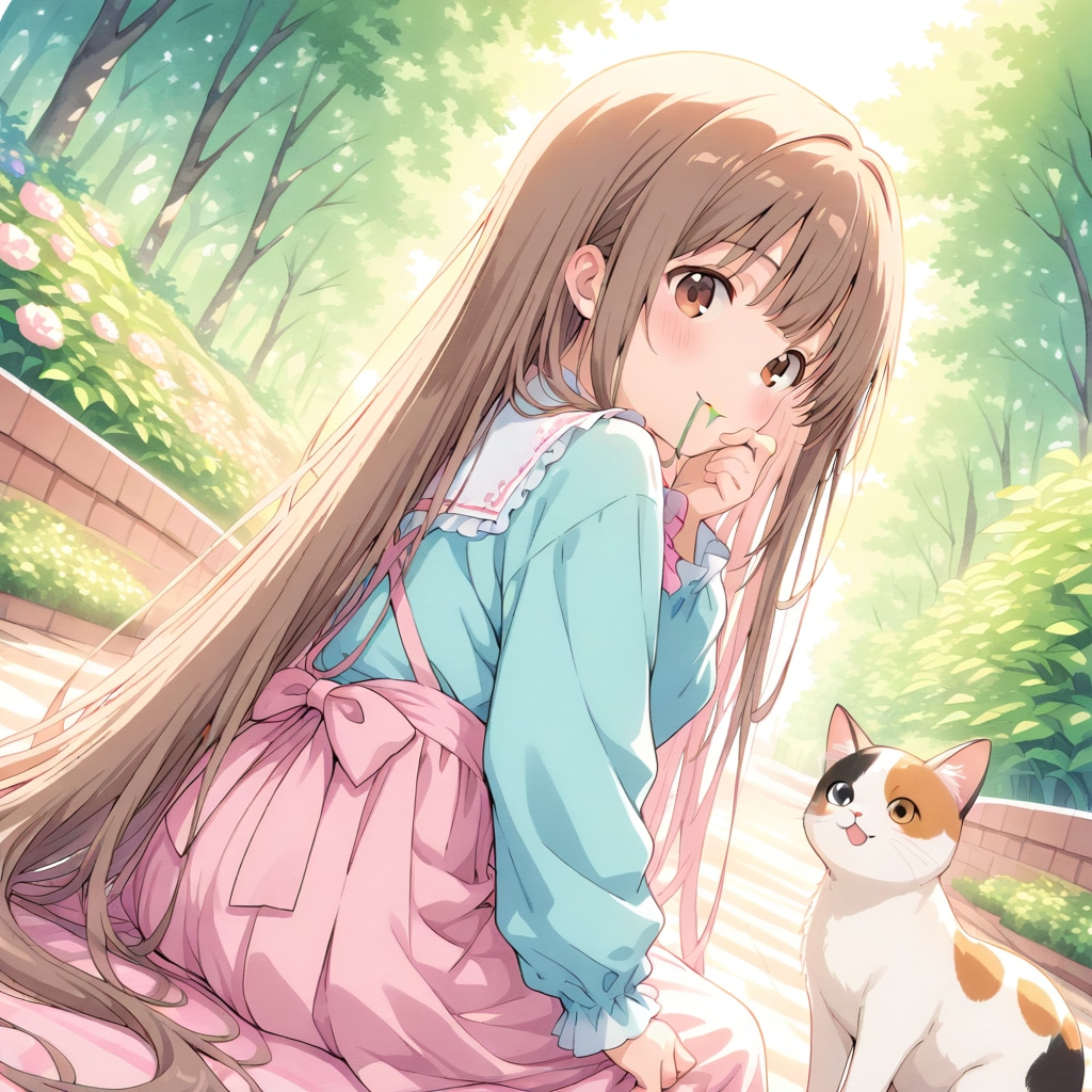 おはよう三毛殿（４）茶髪　超ロング