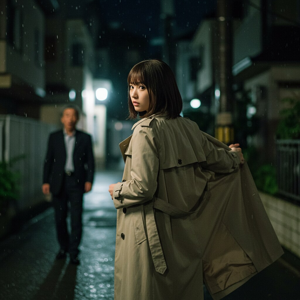 雨の日の女