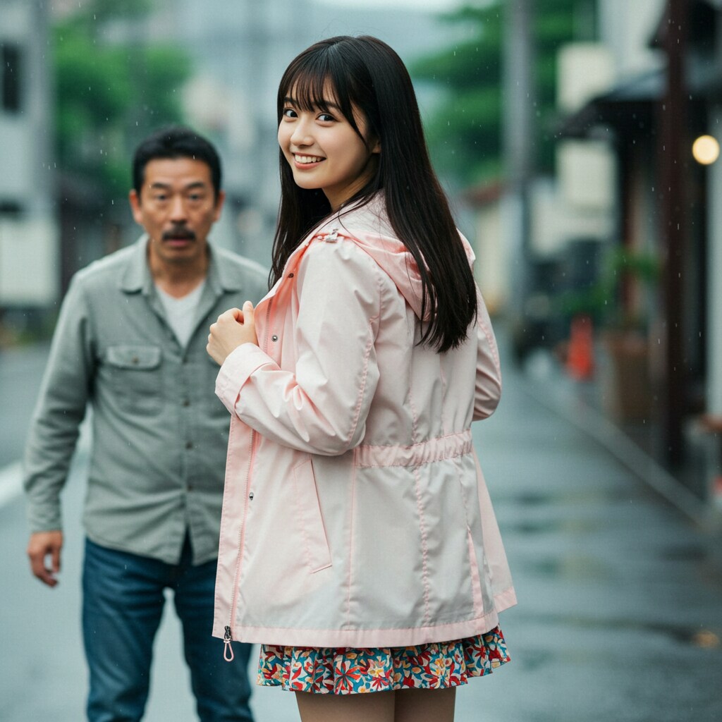 雨の日の女