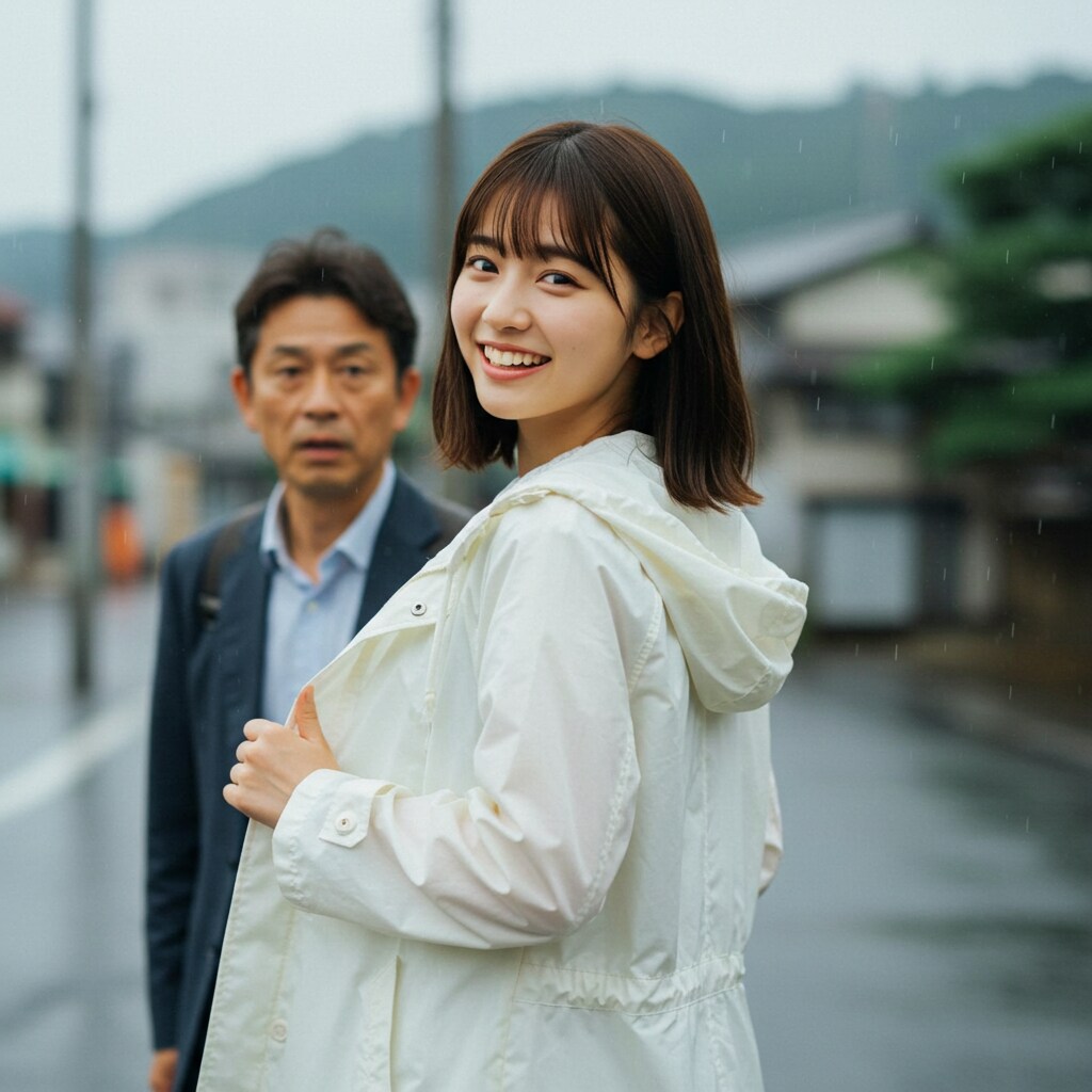 雨の日の女