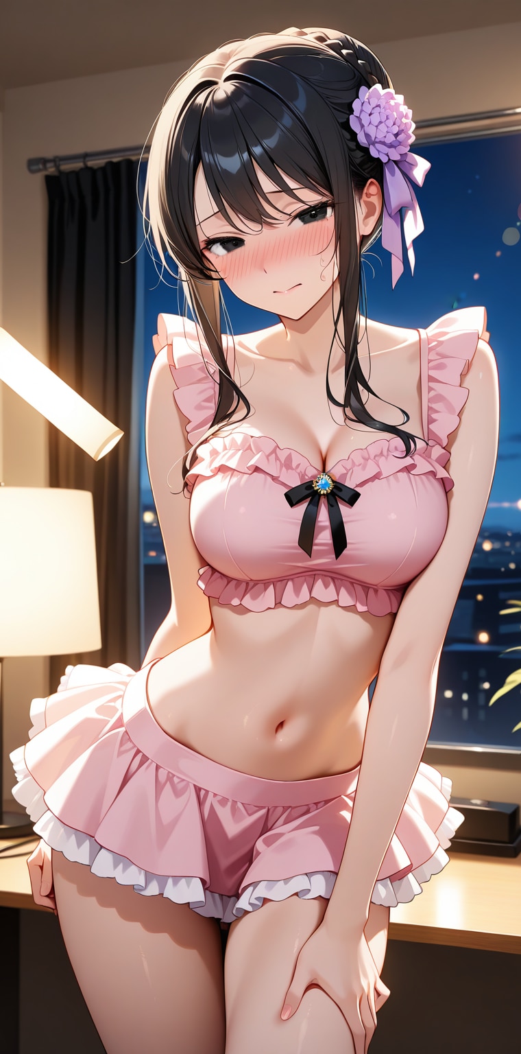 今日はどの色がいいかな？♡　日替わりブラウスのお姉さん