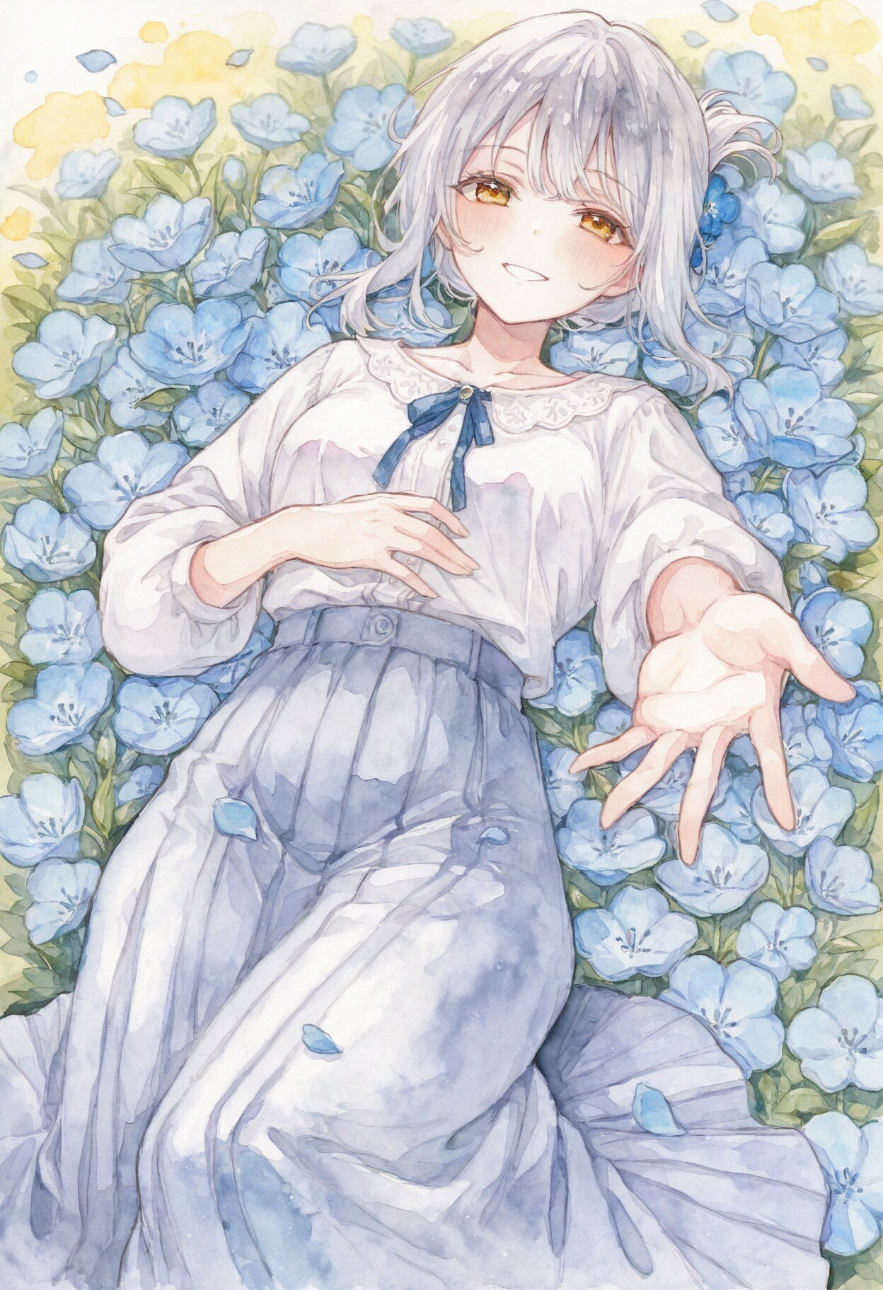 看板娘　flowers | の人気AIイラスト・グラビア