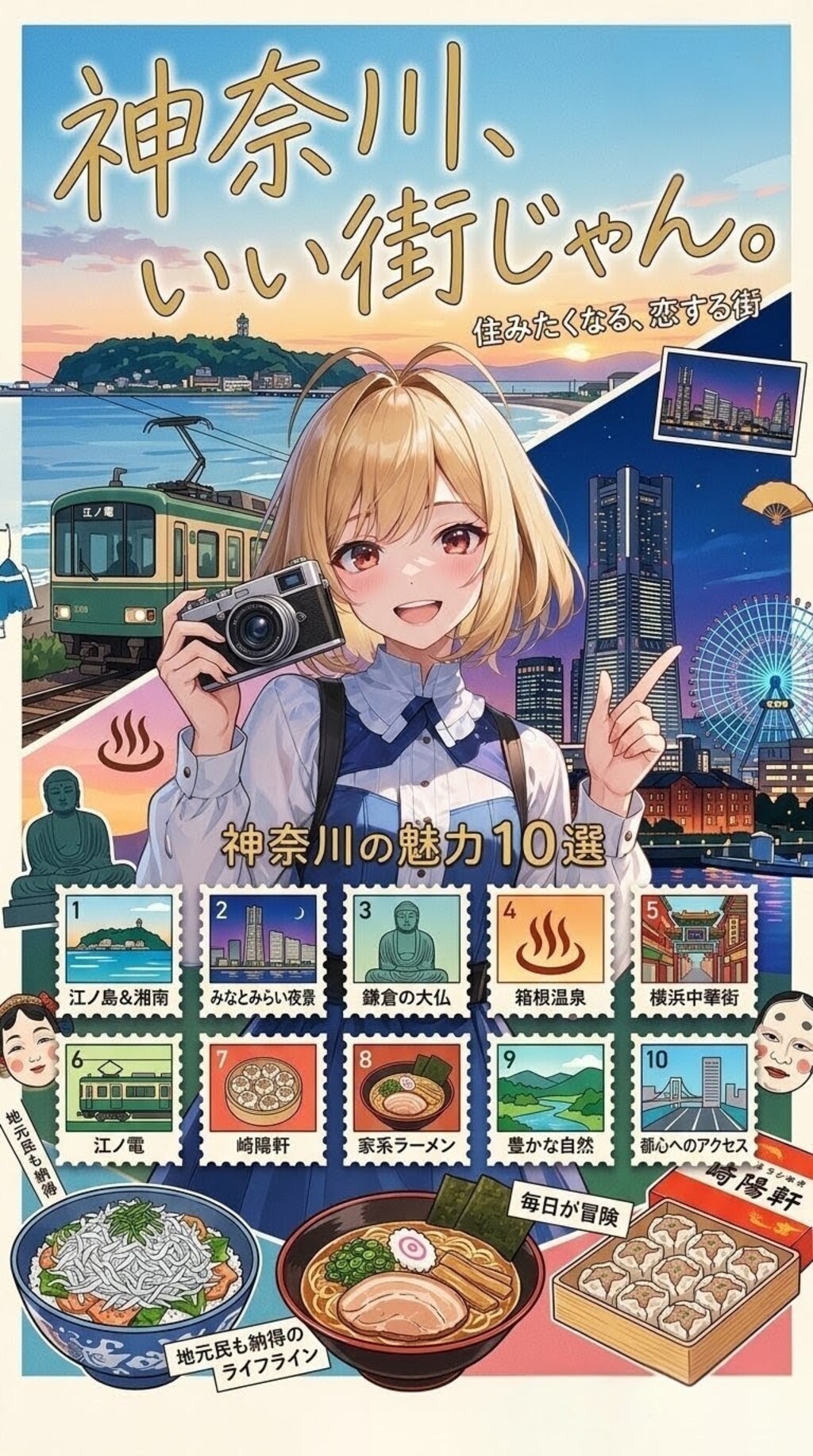 神奈川の魅力を紹介する