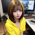 ゲーマー女子　黄 2枚目