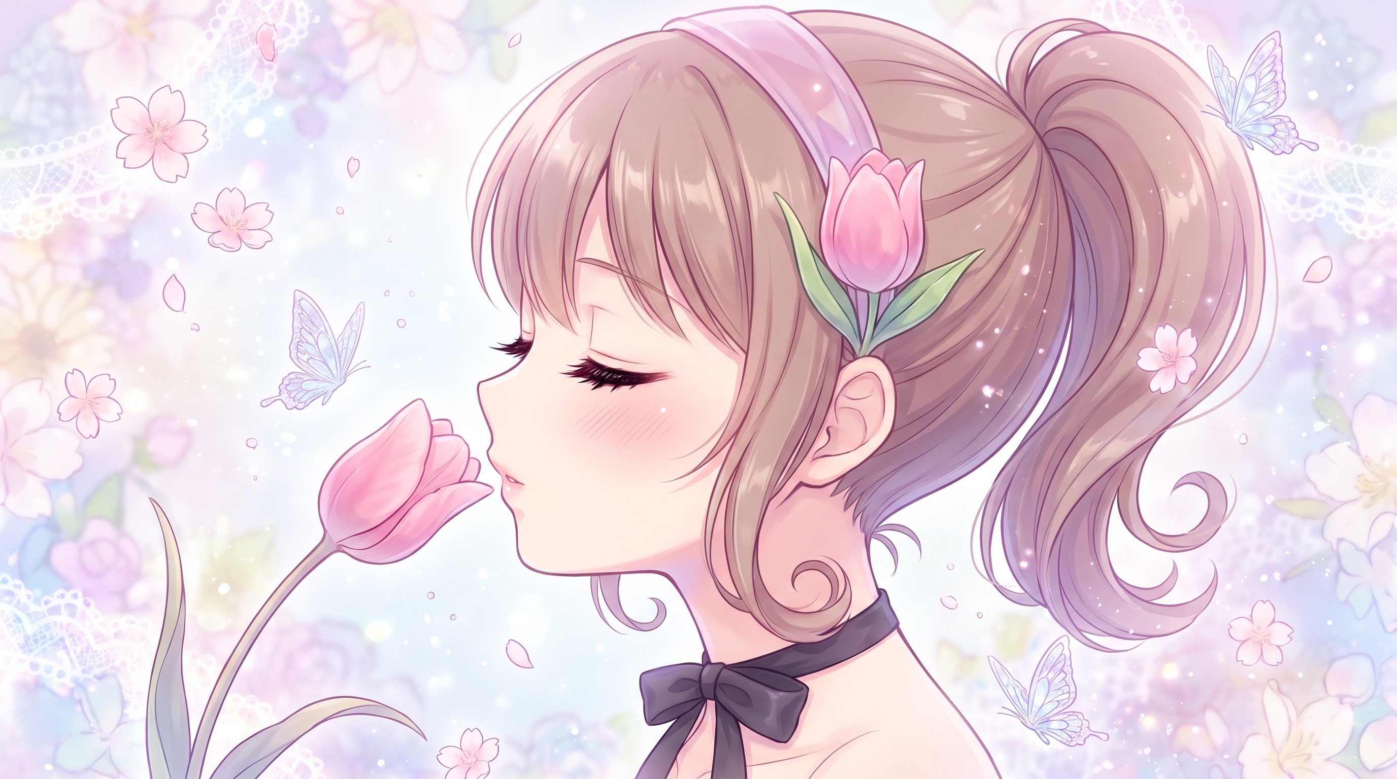 微睡花霞の横顔 | の人気AIイラスト・グラビア