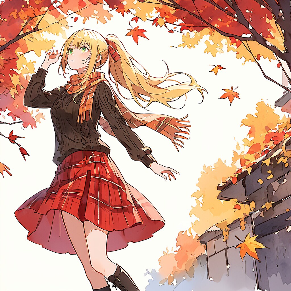 秋爆ぜる | の人気AIイラスト・グラビア