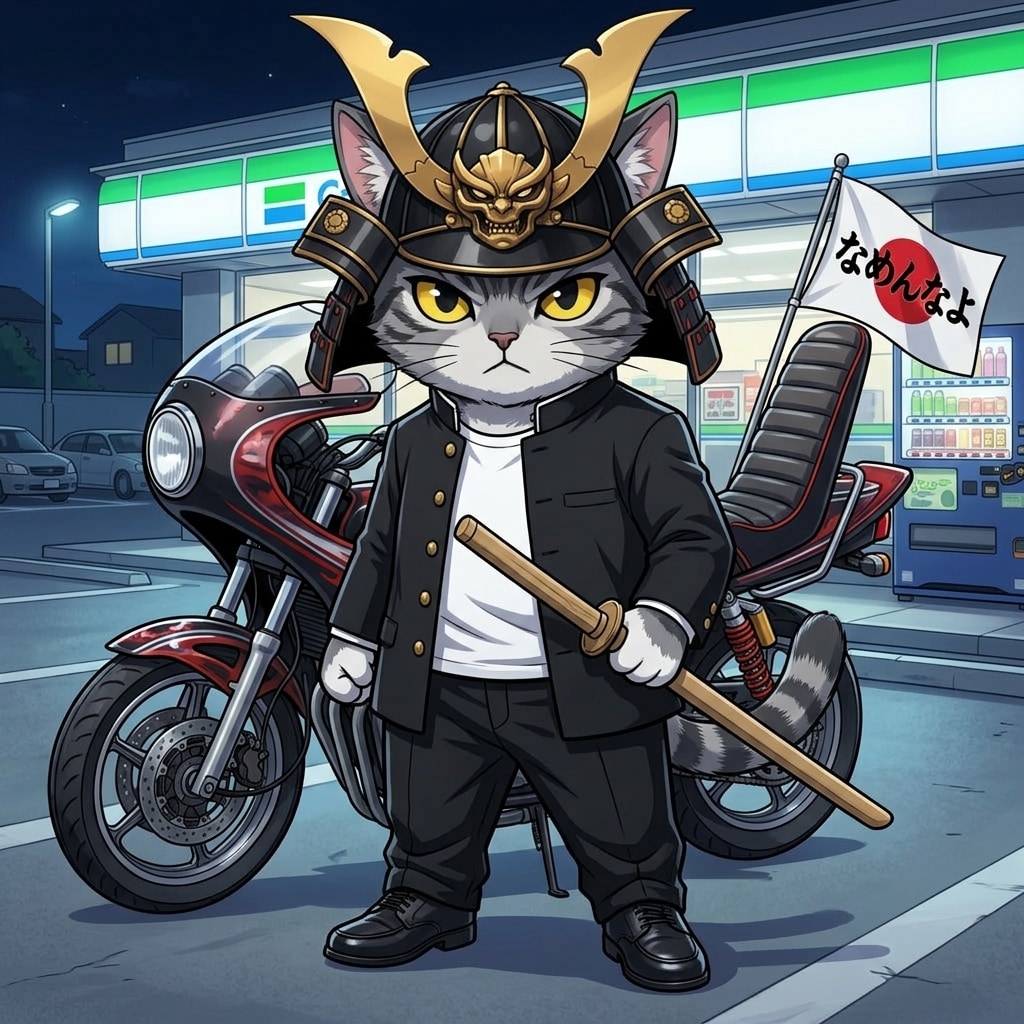なめ猫侍 | の人気AIイラスト・グラビア