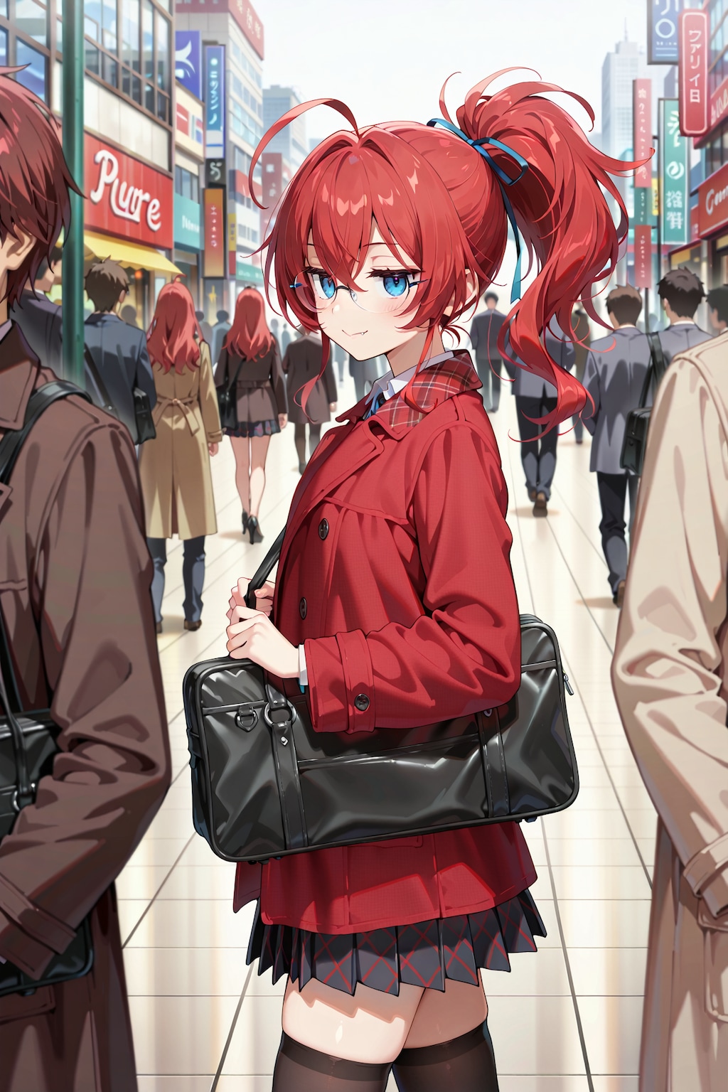 通勤中のジト目先生 YC08