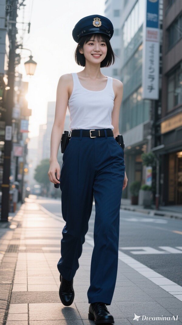 かっこかわいい婦警佐久間夏綺の日本橋パトロール
