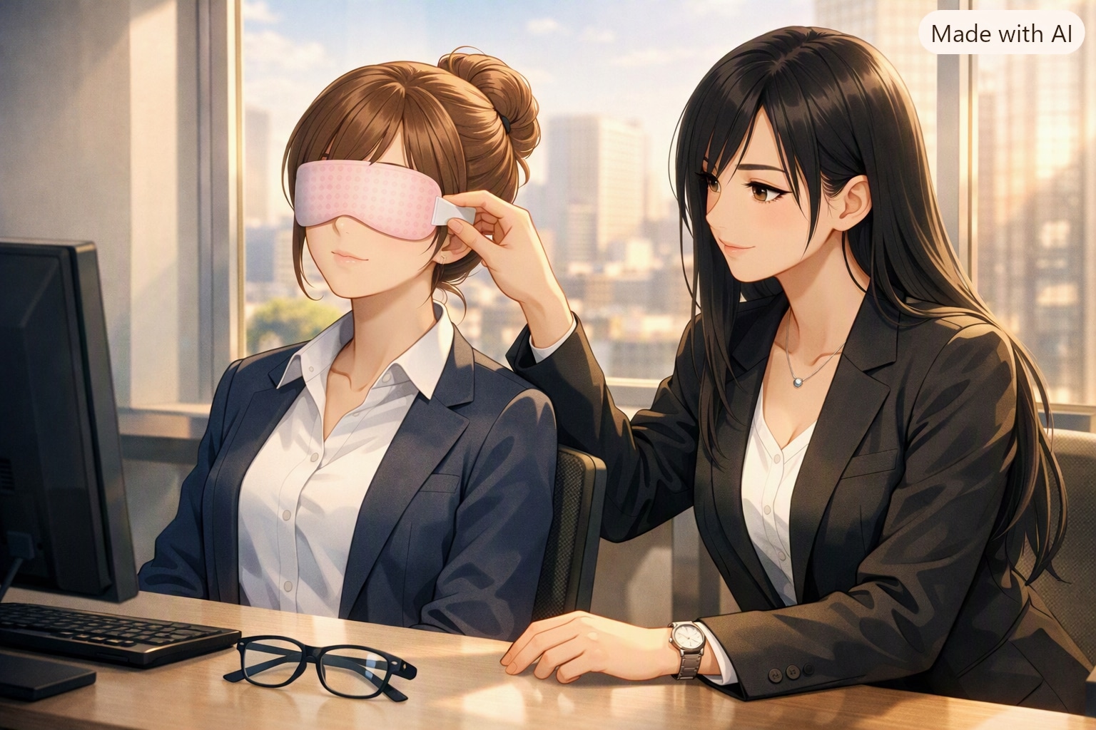 愛マスク（目の愛護デー） | の人気AIイラスト・グラビア