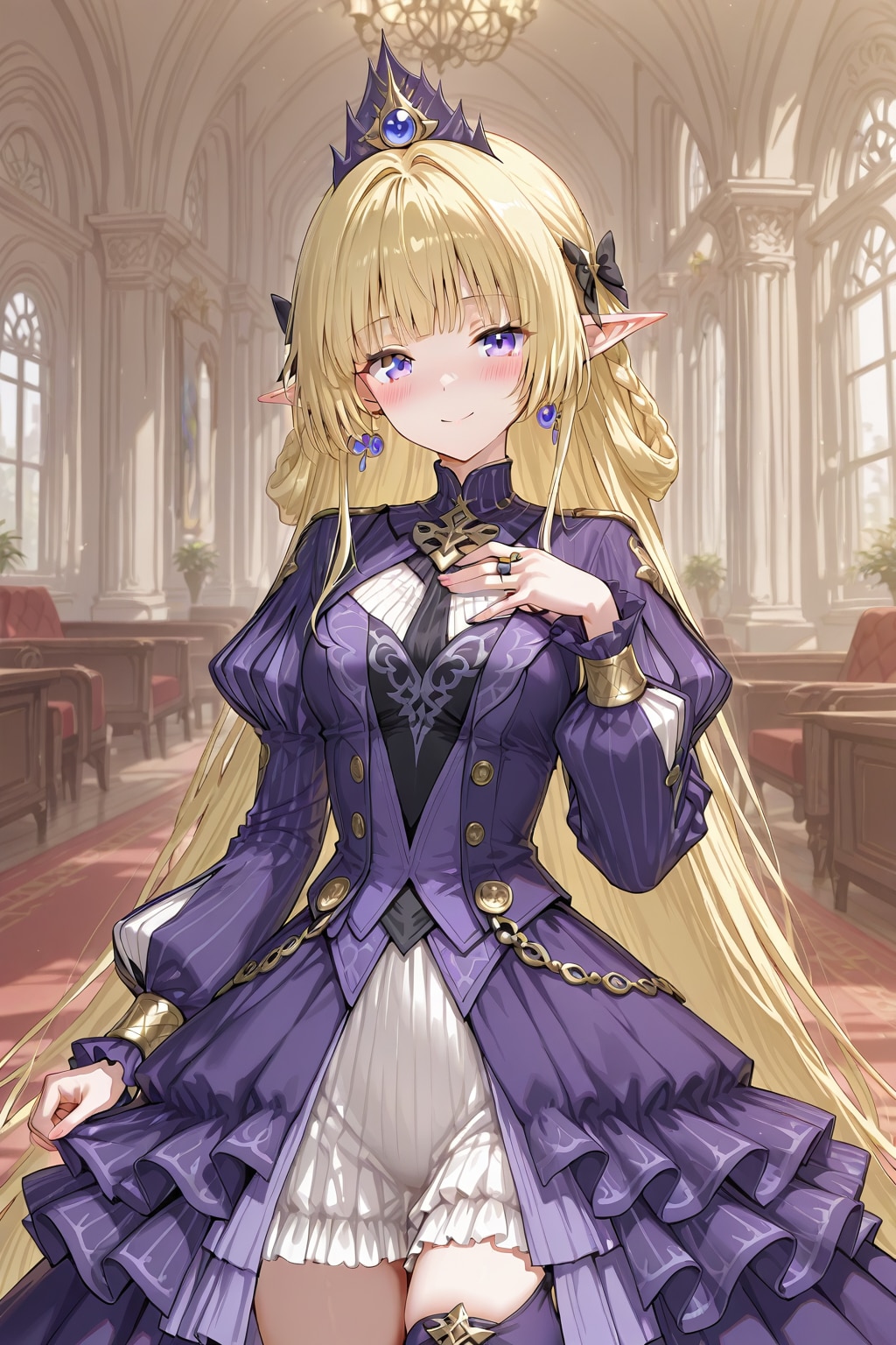 宮殿に住む美少女