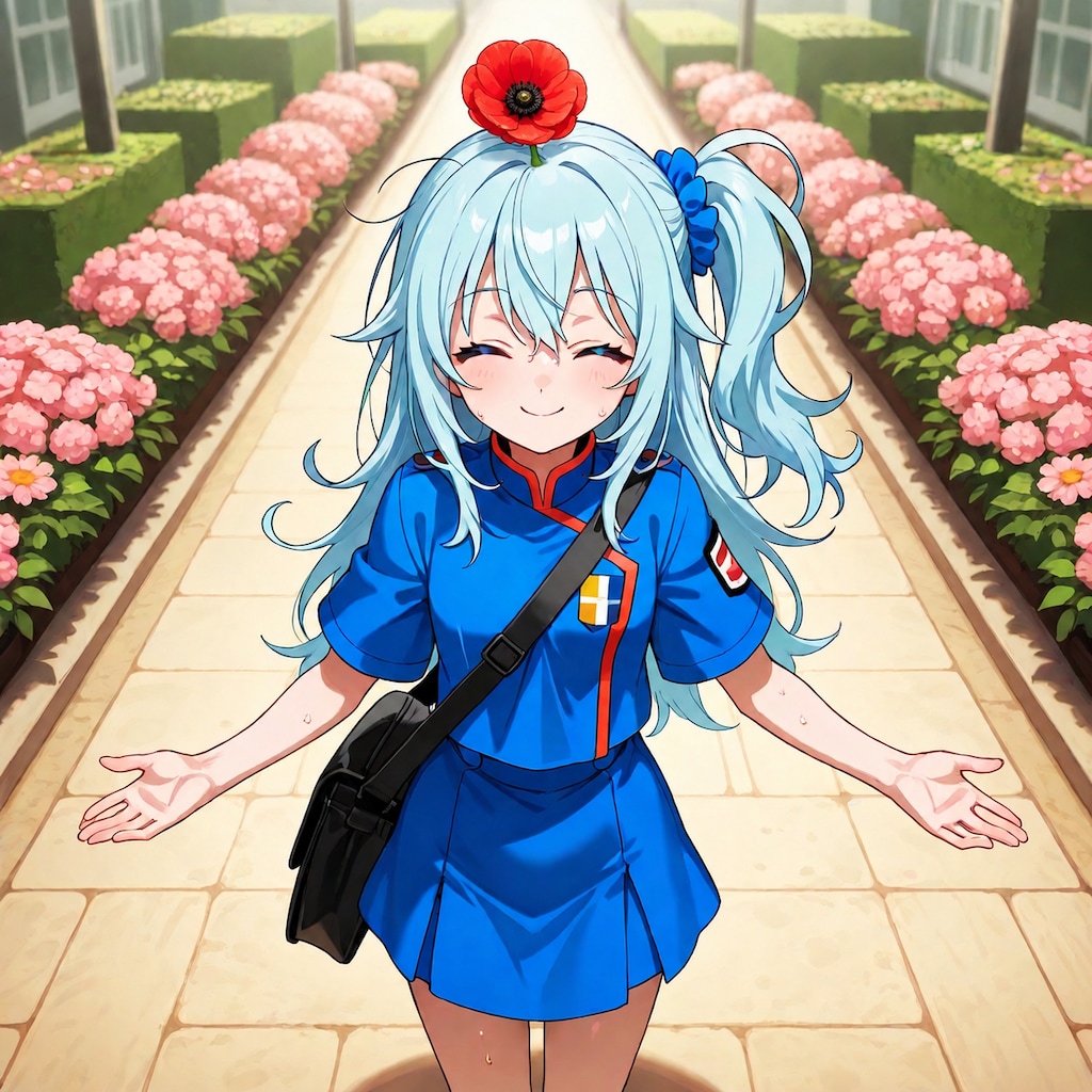 (頭上縛り)134.「こ」→「コクリコ」Hiroqono(ひろこの)
