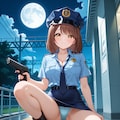 警官衣装の心実さん 4枚目