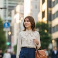 ワイドパンツ女子002 10枚目