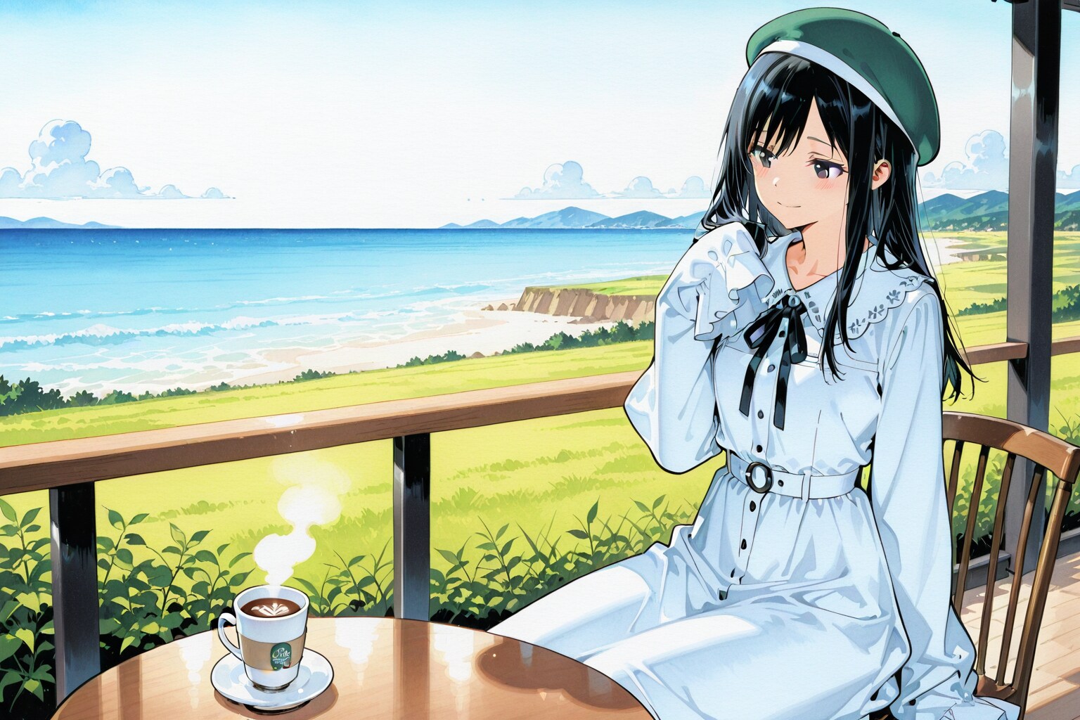 ブカブカ袖の白いドレス | の人気AIイラスト・グラビア