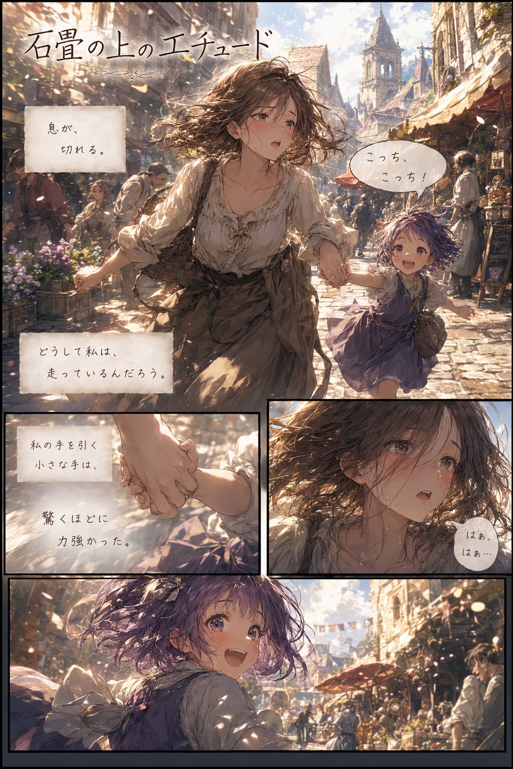 【漫画】石畳の上のエチュード