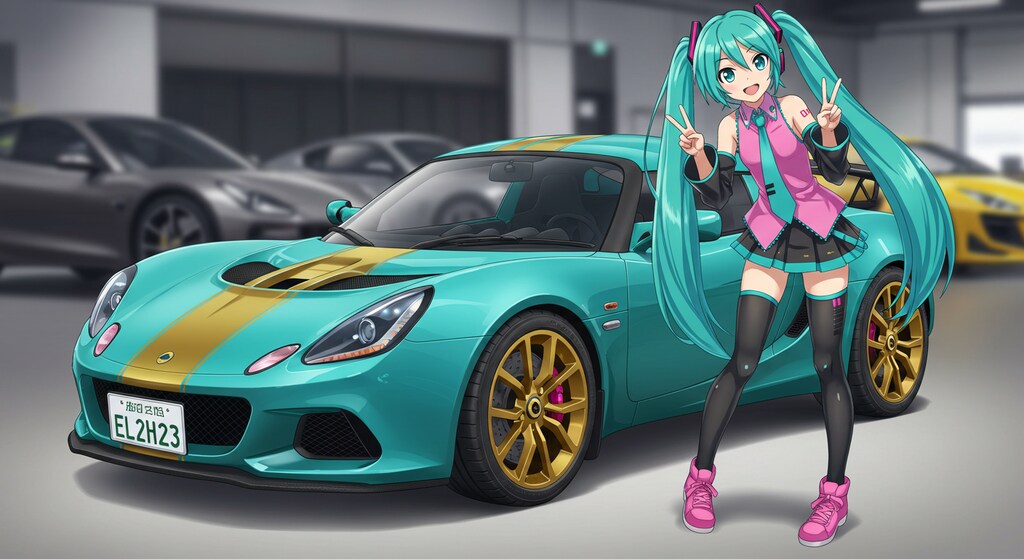 初音ミクとロータスエリーゼ