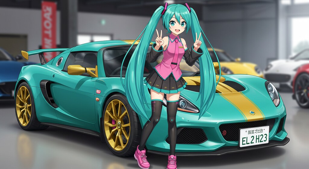 初音ミクとロータスエリーゼ