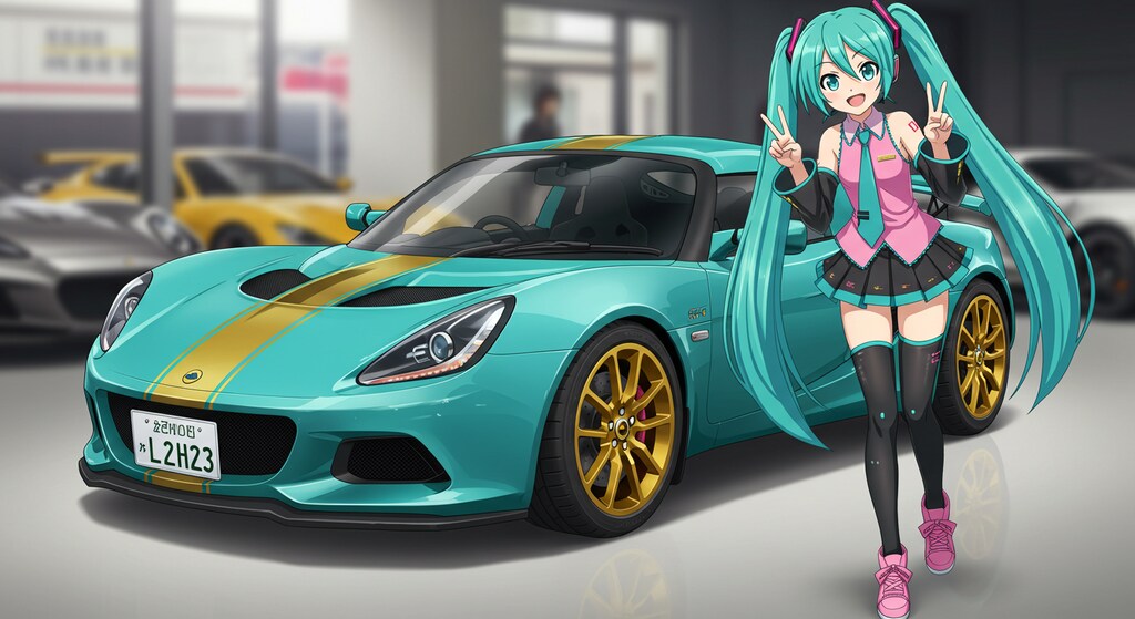 初音ミクとロータスエリーゼ