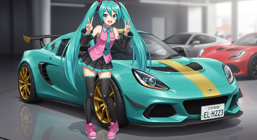 初音ミクとロータスエリーゼ