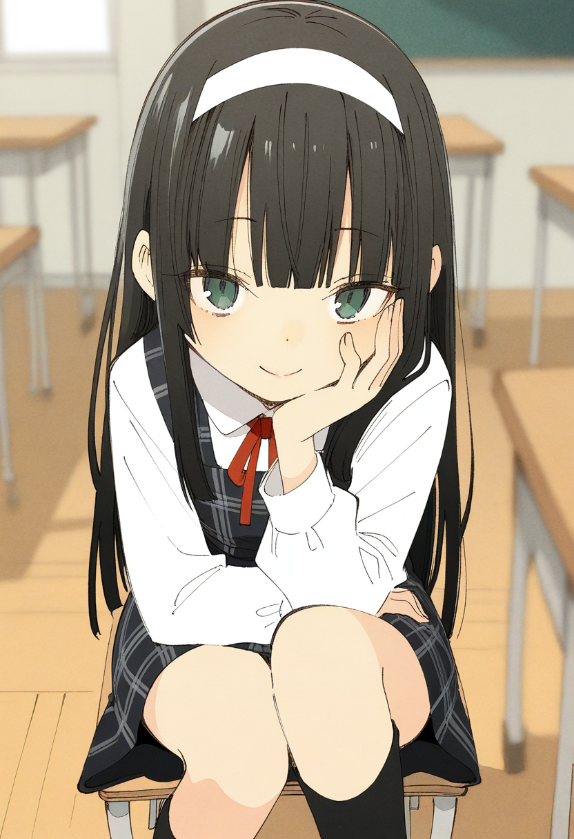ヘアバンドな女の子