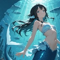 もうすぐ夏やなぁ、海行きたいなぁ、せや、人魚創ろう❗️✨️ 4枚目