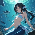 もうすぐ夏やなぁ、海行きたいなぁ、せや、人魚創ろう❗️✨️ 5枚目