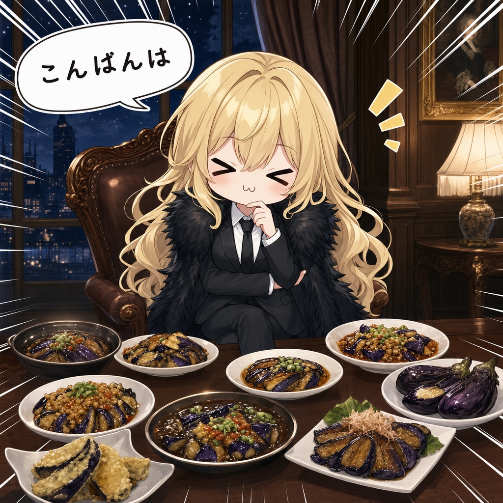 ナス料理とエリザベス