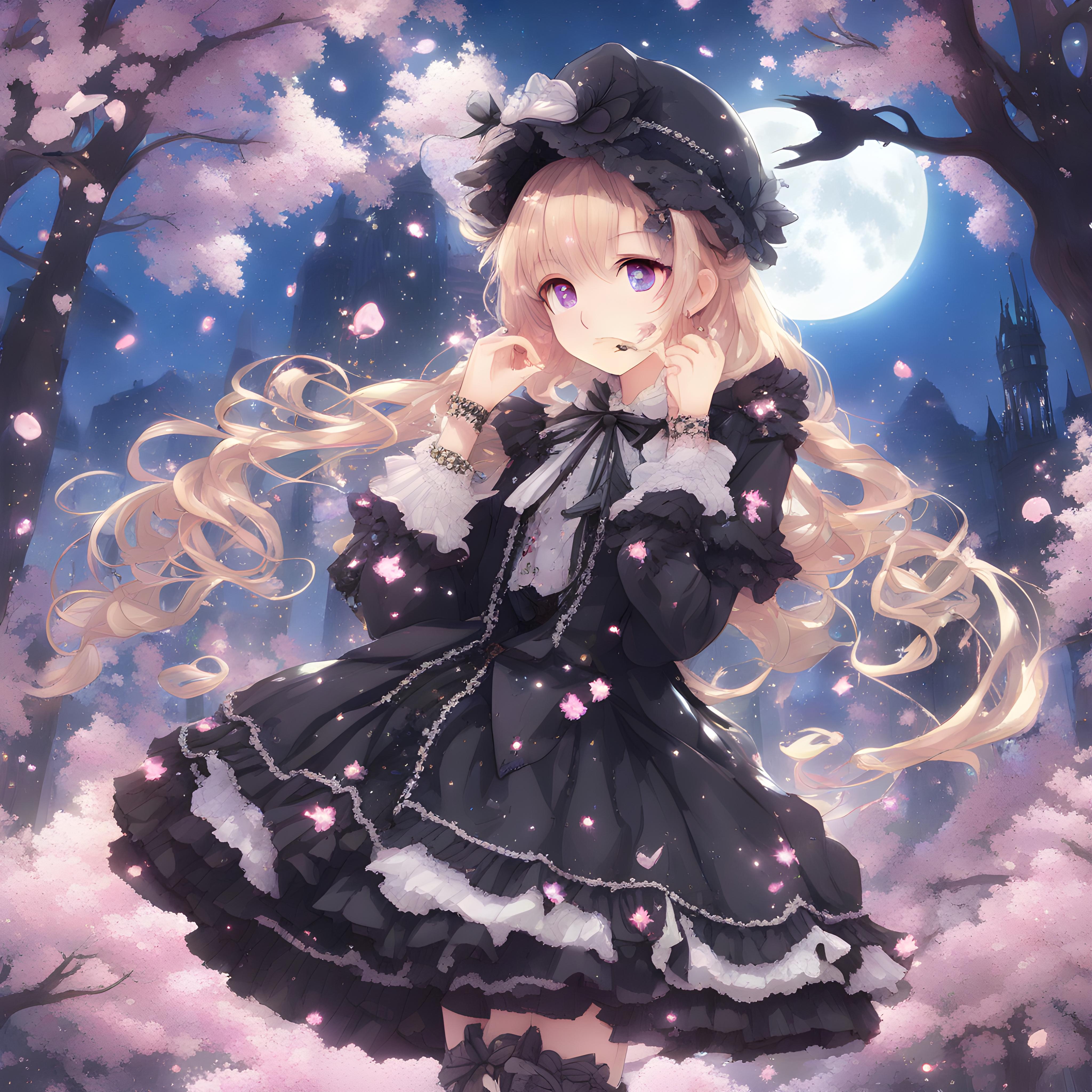 💓夜道を歩くゴスロリ娘